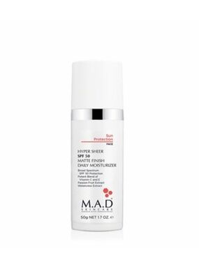 M.A.D Skincare Hyper Sheer SPF 50 Daily Moisturizer Sunscreen 1.7 oz NIB Sealed